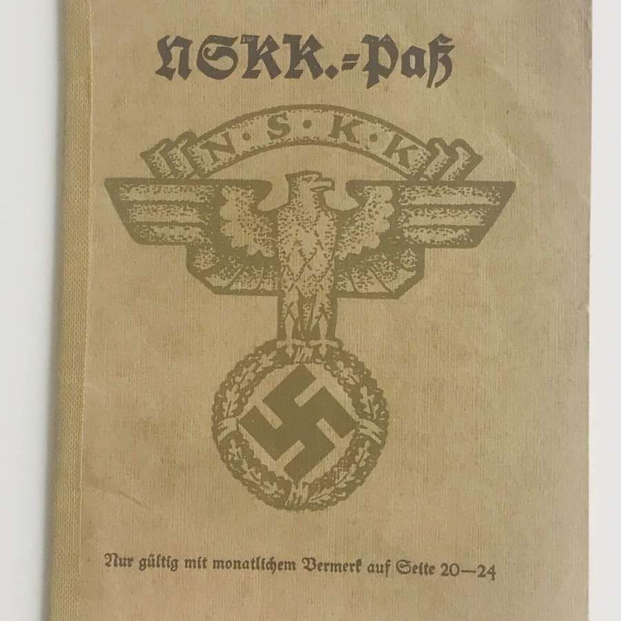 NSKK membership book  1933/43