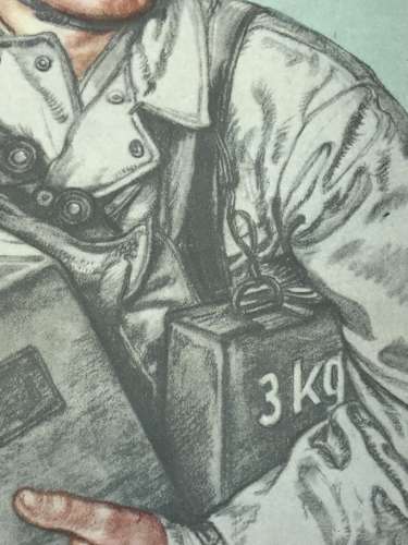 Fallschirmjager combat engineer  Willrich postcard May 1940