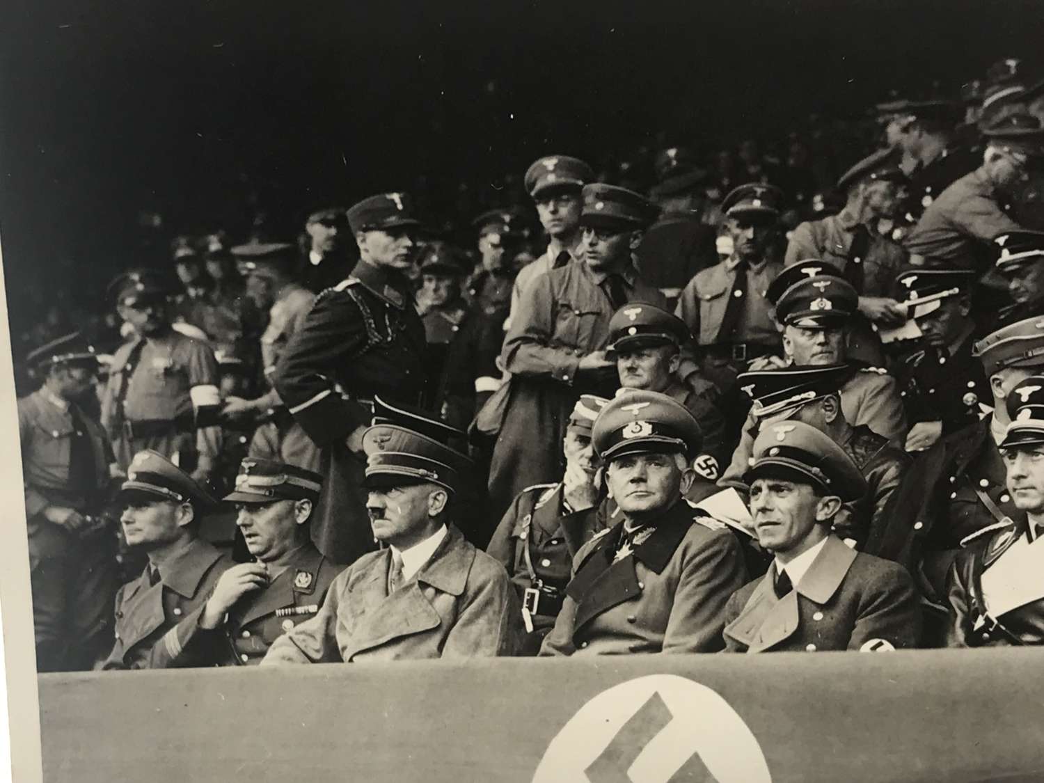 A German press photo of Hitler and Goebbels 1937