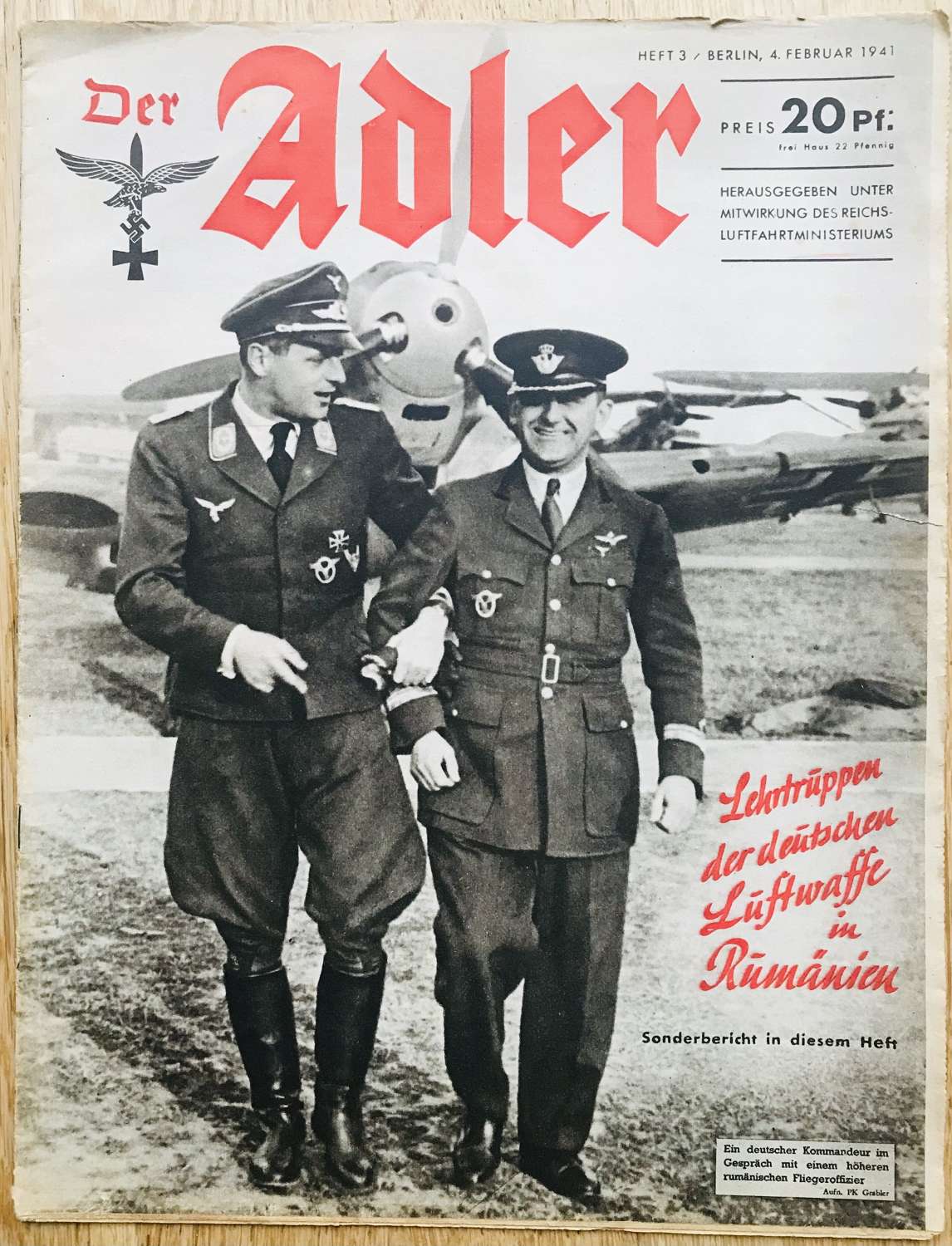 Luftwaffe Alder magazine dated February 1941