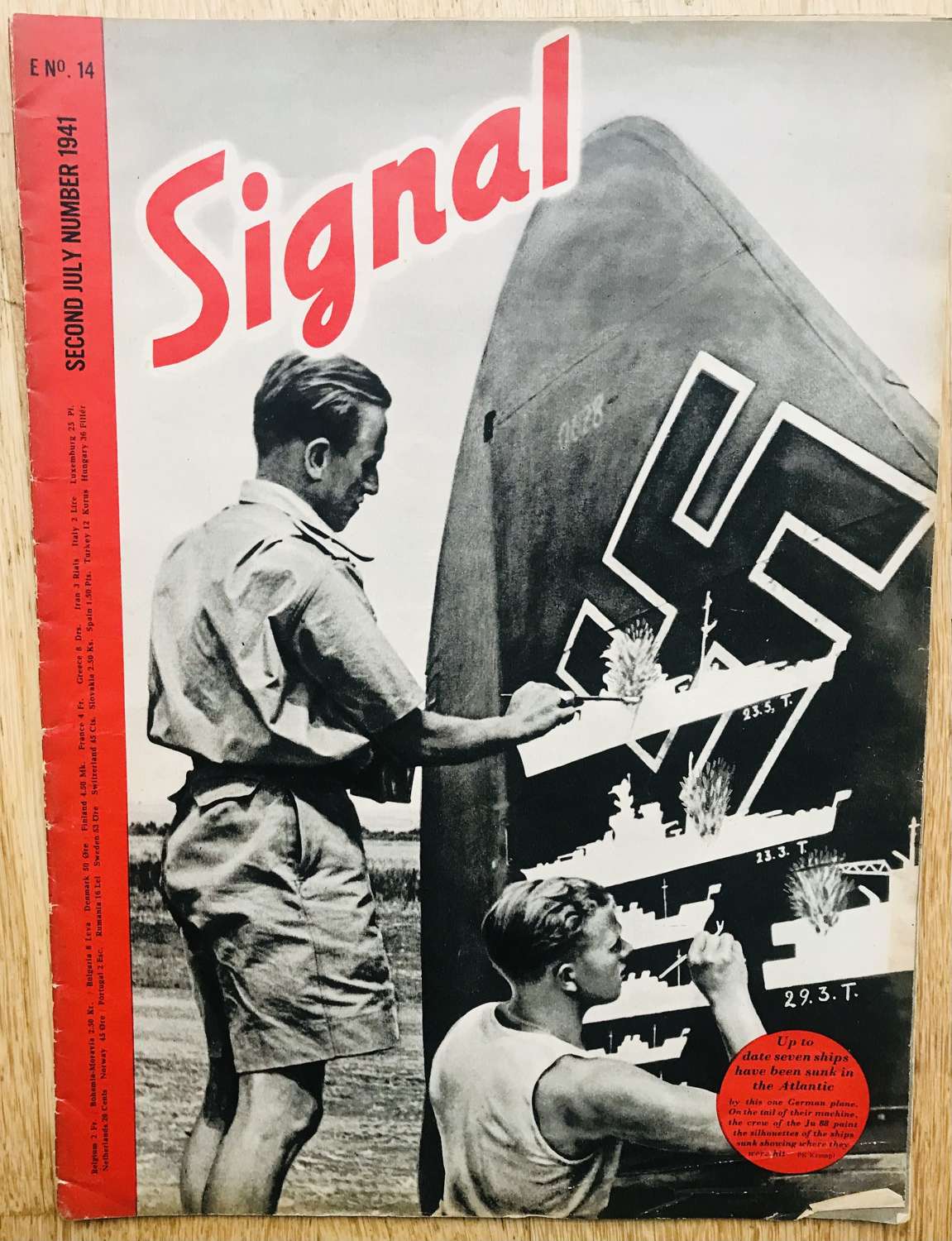 Rare Signal  magazine, July 1941, in English
