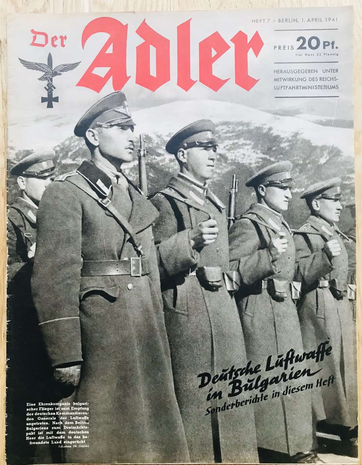 Luftwaffe Alder magazine dated April 1941
