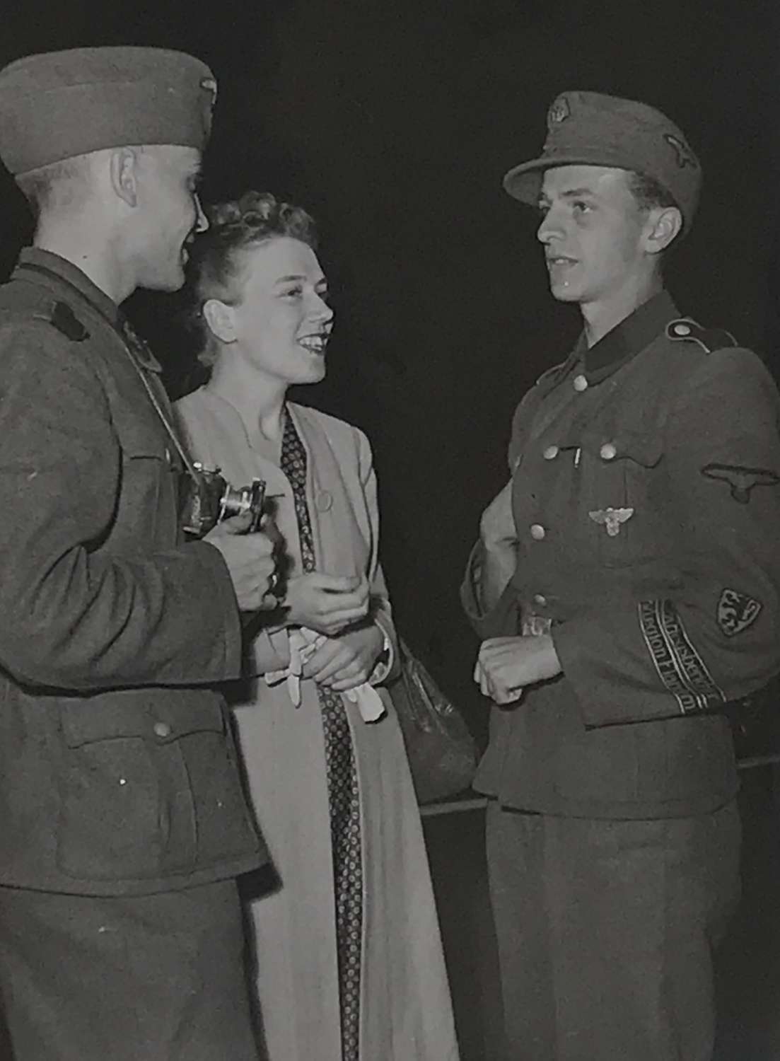 Press photograph, of Waffen SS Flemish Legion volunteers