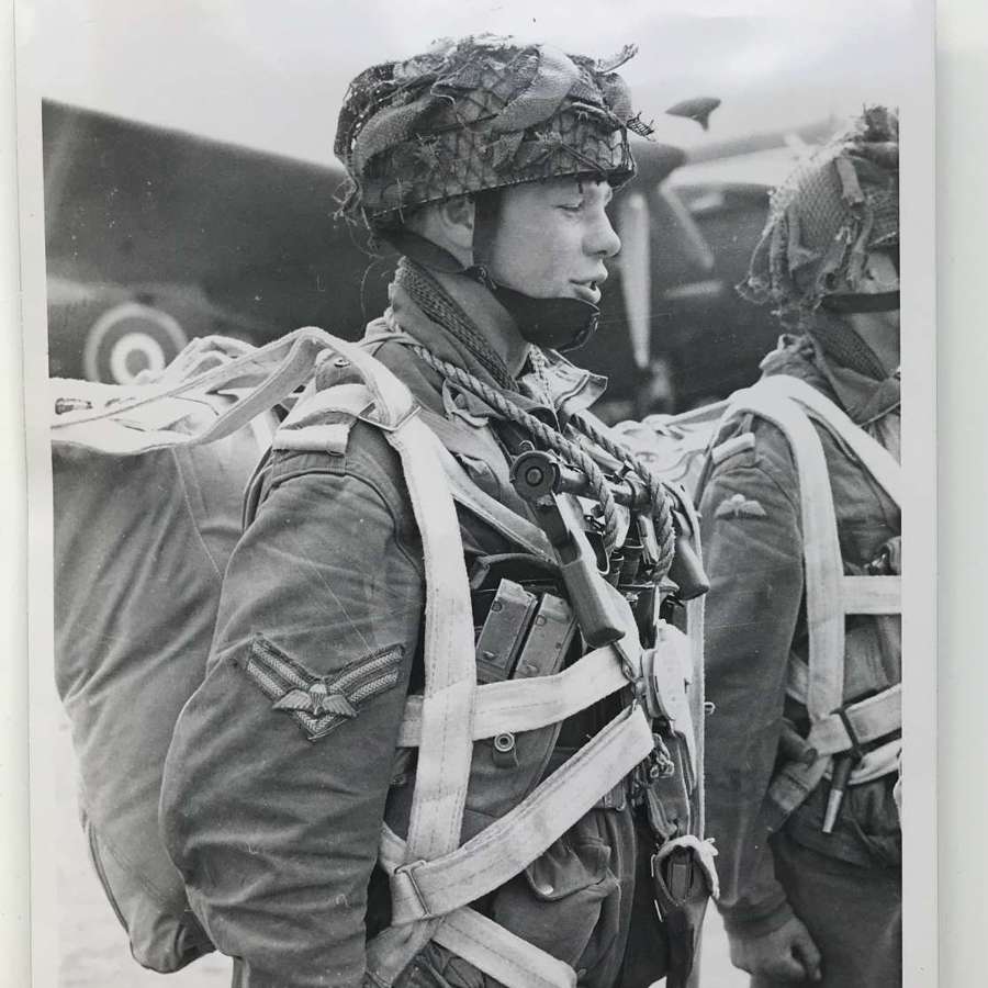 Photo of British Wartime Paratrooper  1944