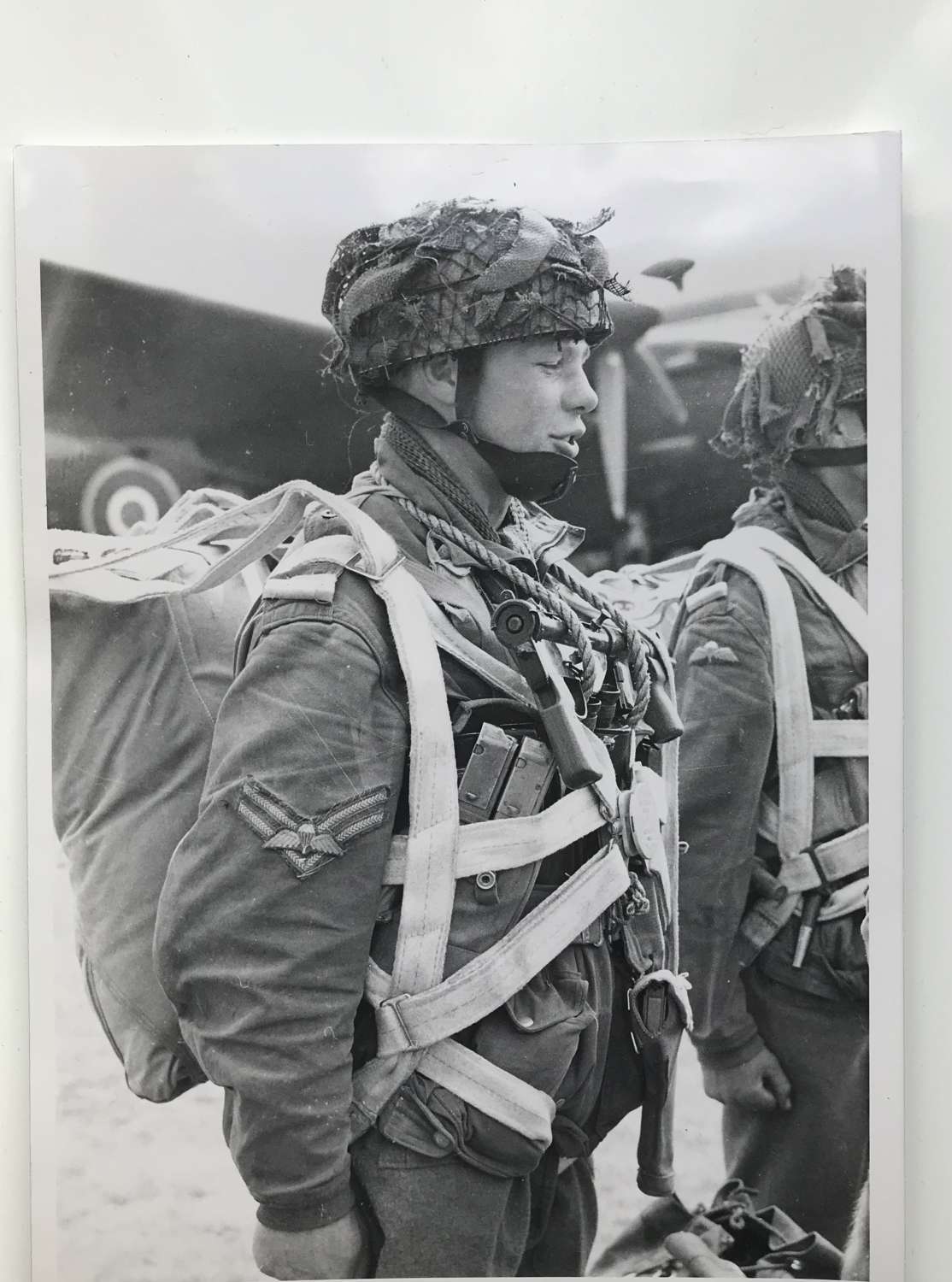 Photo of British Wartime Paratrooper  1944
