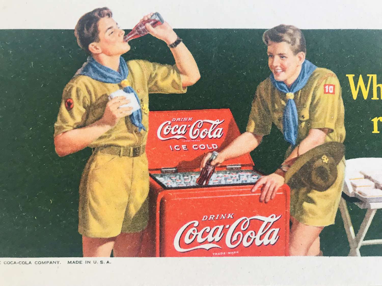 Wartime Coca Cola advert, 1942
