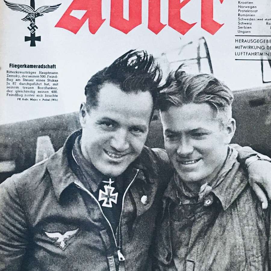 Luftwaffe Alder magazine August 1942 ( Hans Marseille)