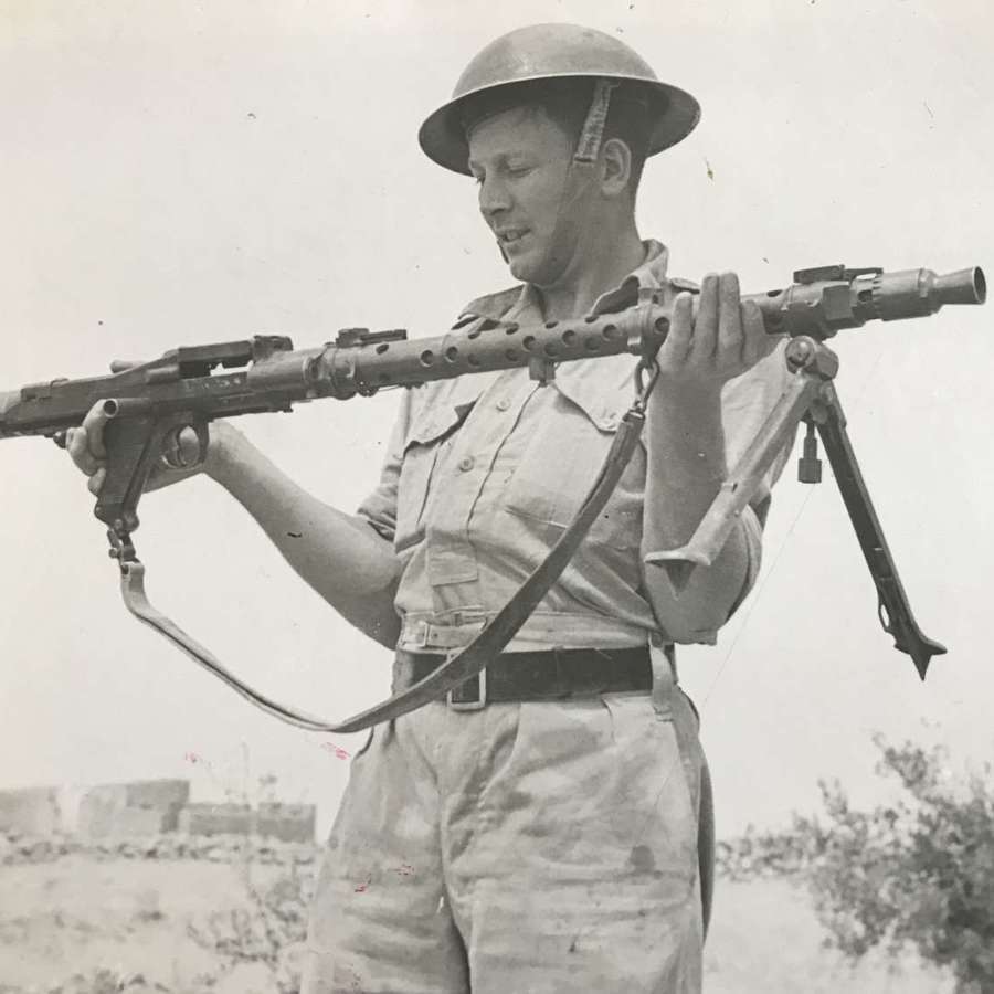 British press photograph of captured, M G.34 North Africa,