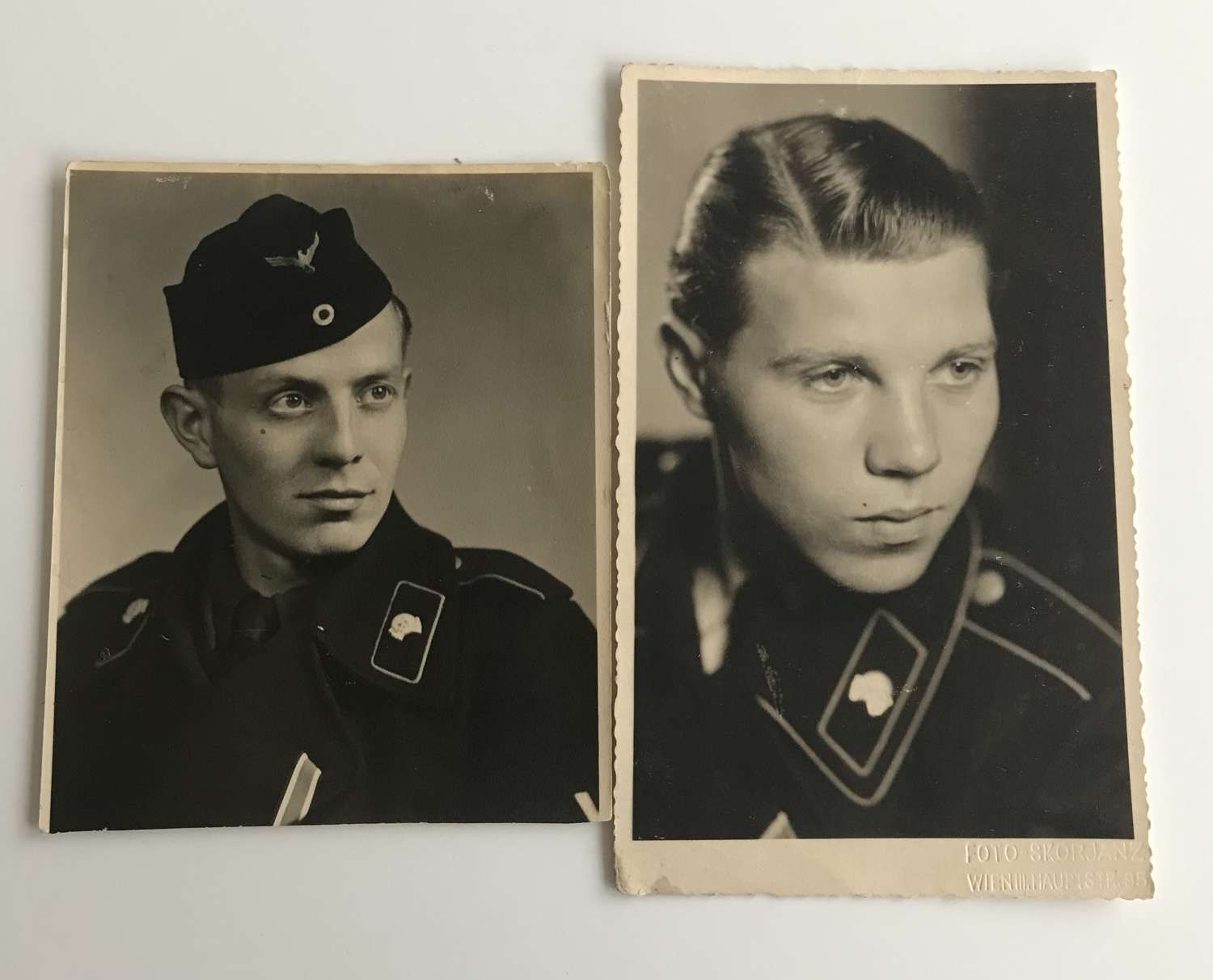 Two postcards of Panzer crewmen. 1943.