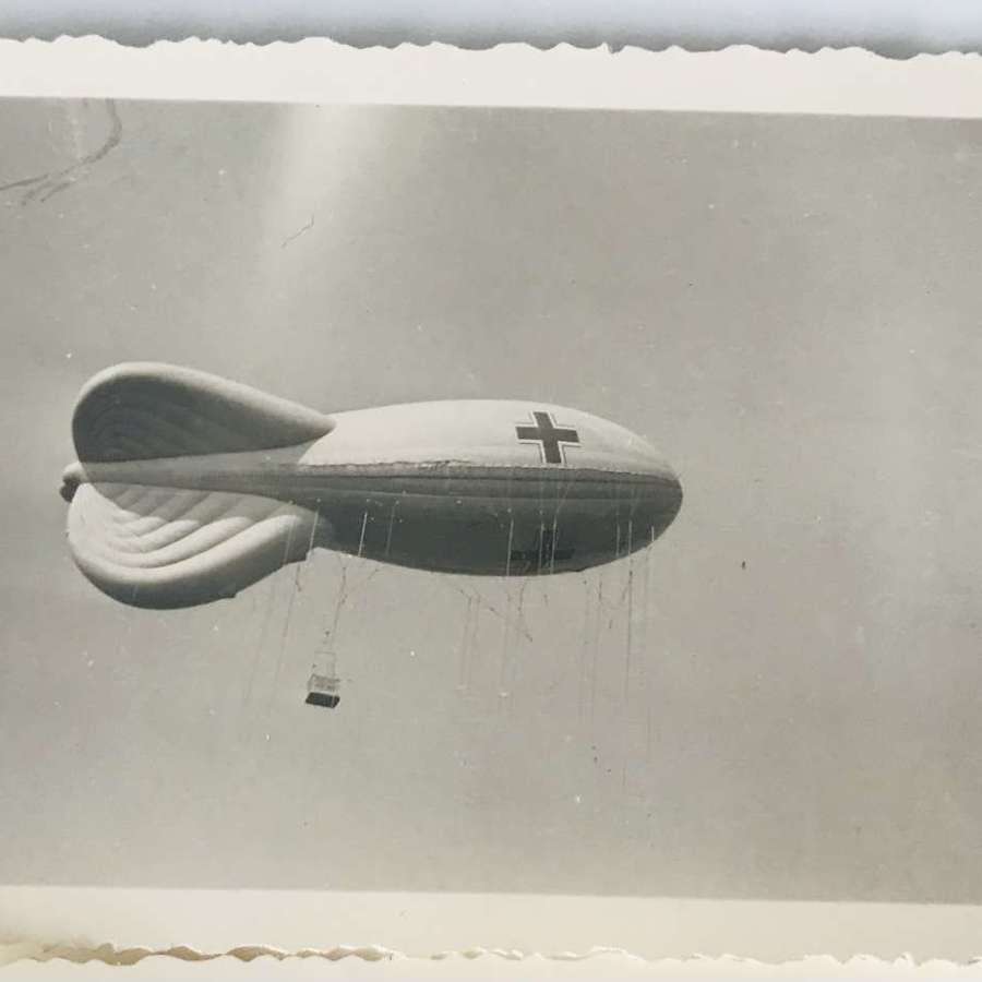 Three photographs of German observation balloons, 1941