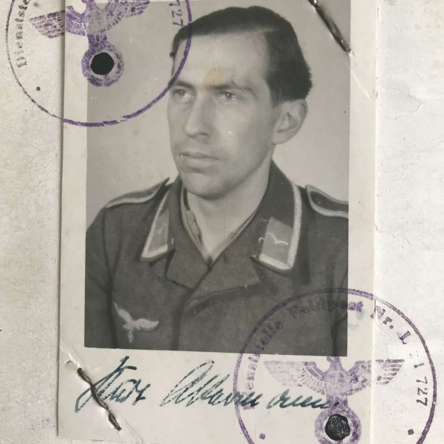 A Luftwaffe Soldbuch of Unteroffizier Kurt  Akermann