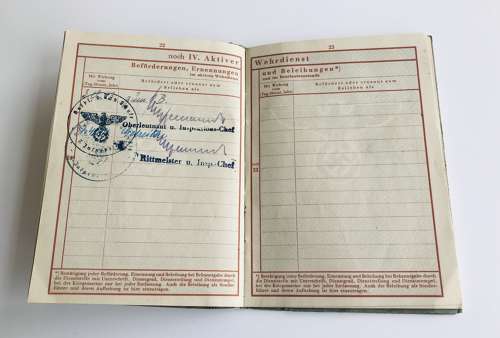 Wehrpass of Gefreiter Otto Milowski KIA 1944