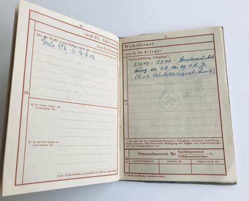 Wehrpass of Gefreiter Otto Milowski KIA 1944