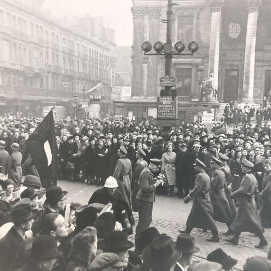 SS Walloon division, parade  Brussels, January 1944.