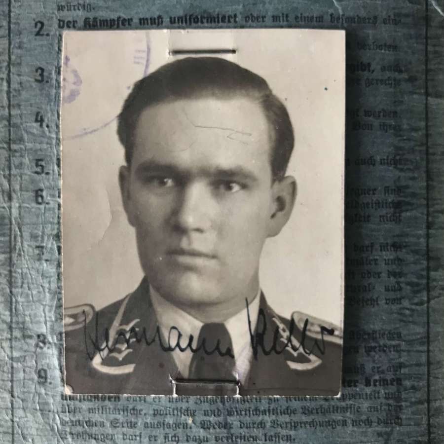 Luftwaffe Soldbuch Stabsgefreiter Hermann Keller