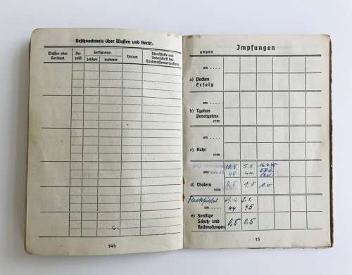 Kreigsmarine Soldbuch Matrosenartillerie Fritz Wolk(Kurland)