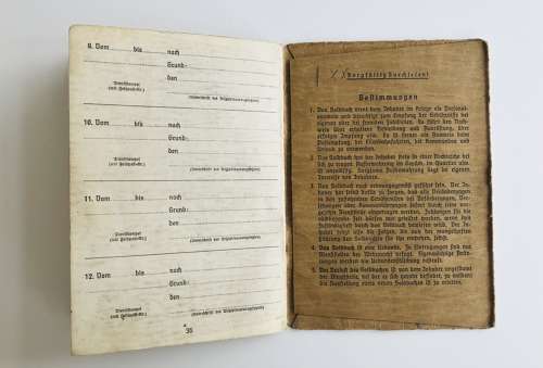 Kreigsmarine Soldbuch Matrosenartillerie Fritz Wolk(Kurland)