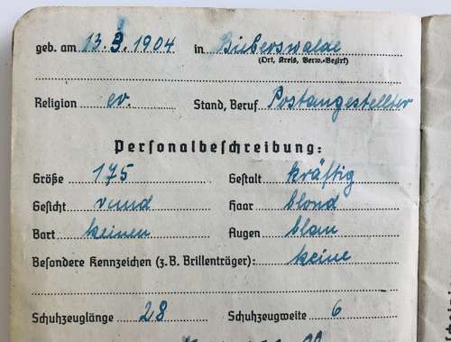 Kreigsmarine Soldbuch Matrosenartillerie Fritz Wolk(Kurland)