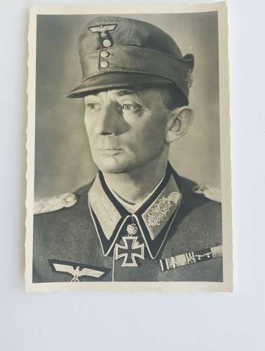 Propaganda, postcard of Eduard Dietl (the hero of Narvik)