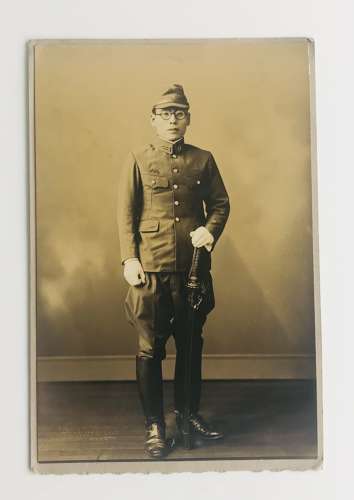 A photograph of Japanese officer with sword