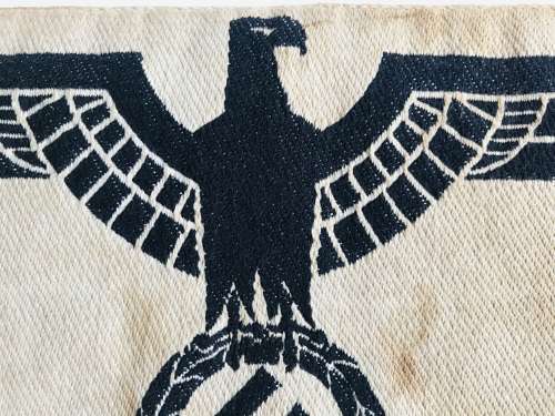 German army vest eagle with backing