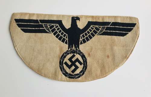 German army vest eagle with backing