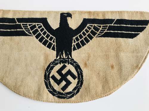 German army vest eagle with backing