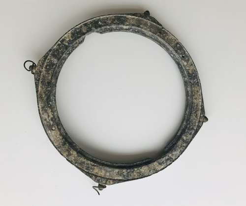 A relic V1 flying bomb compass mounting ring 1944