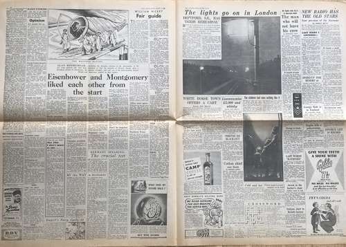 Daily express newspaper dated Friday, January 7, 1944 (jet Fighter)