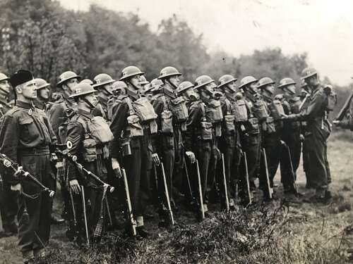 Four press Photos of the Scots Guards