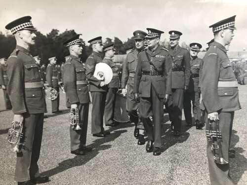 Four press Photos of the Scots Guards