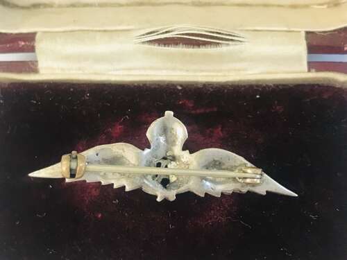 Boxed Silver RAF sweetheart, brooch