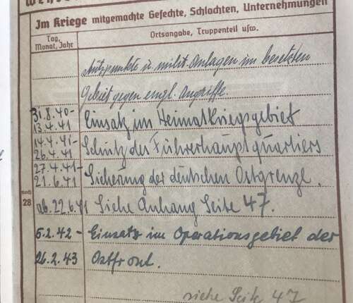 Wehrpass Oberleutnant Kurt Zingelmann 9/Flak Reg 43 (German cross in gold )