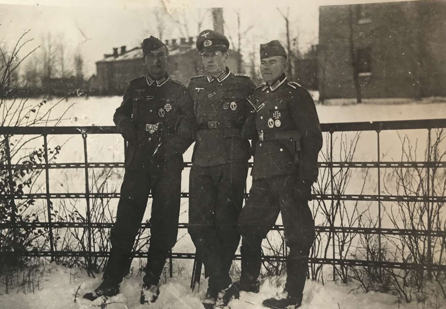Two images  of decorated German officers