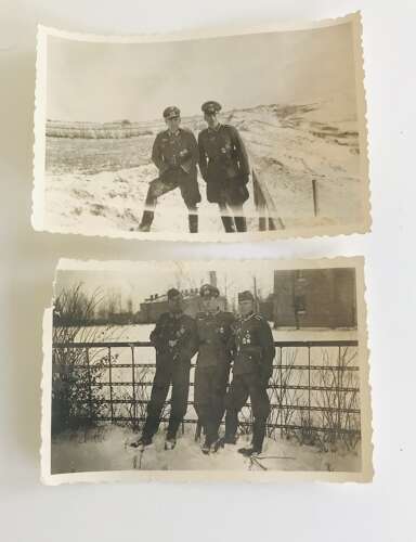Two images  of decorated German officers
