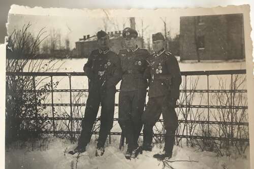 Two images  of decorated German officers