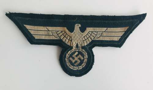 Army Eagle with cloth backing uniform removed