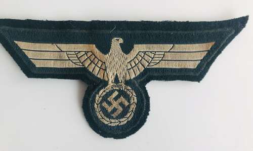 Army Eagle with cloth backing uniform removed