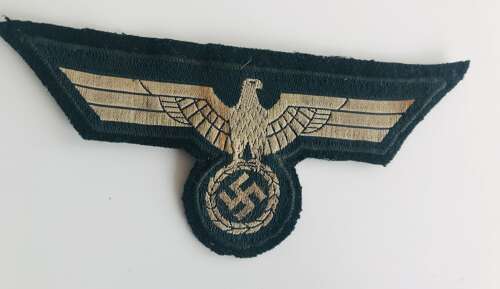 Army Eagle with cloth backing uniform removed