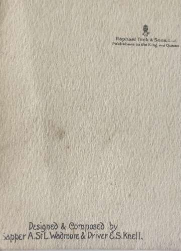 A Christmas card 4th Division 1917