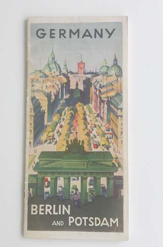 A Berlin and Potsdam  Olympic games tourist map dated 1936 in English