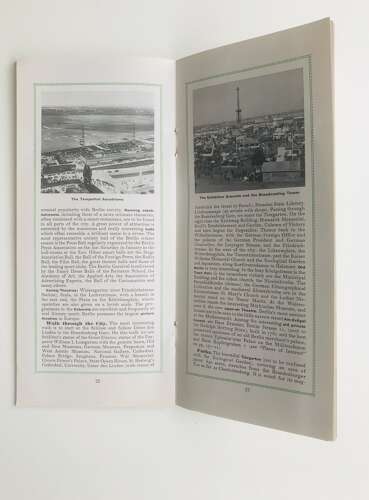 A Berlin and Potsdam  Olympic games tourist map dated 1936 in English
