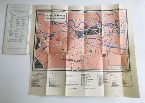 A Berlin and Potsdam  Olympic games tourist map dated 1936 in English