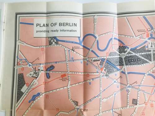 A Berlin and Potsdam  Olympic games tourist map dated 1936 in English