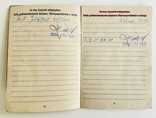 Luftwaffe Soldbuch to Flieger Lothar Hildenbrand 6./Fallsch JG.Rgt.5.