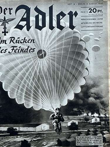 A Luftwaffe Alder magazine dated August 1940