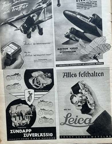 A Luftwaffe Alder magazine dated August 1940