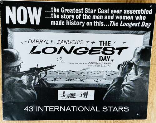 Longest day film promotional pamphlet dated 1962