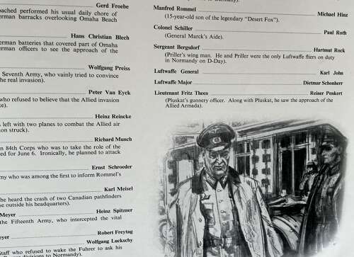Longest day film promotional pamphlet dated 1962