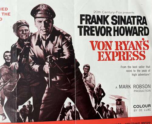 Publicity pamphlet from the film Von Ryans  express 1965